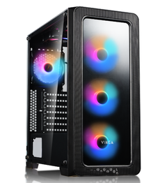 GABINETE GAMER SHENLONG ONE 4 FAN RGB RAINBOW + CONTROLADOR
