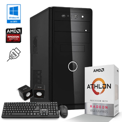PC GAMER BASICA ATHLON 320GE 8GB SSD 256GB GABINETE KIT WIFI DE REGALO
