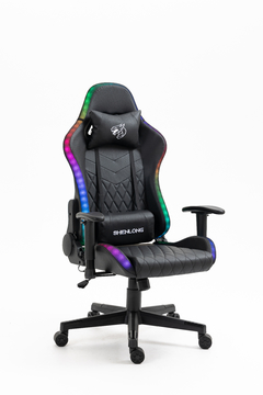 SILLA GAMER SHENLONG RGB NEGRA CONTROL REMOTO 155GRADOS APOYABRAZOS