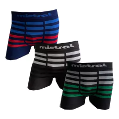 ART 19866 BOXER DE ALGODON RAYADO SEAPLES STRIPE -  MUNDERWEAR VNK