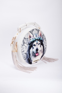 BOLSO REDONDO BLANCO
