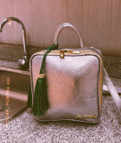BOLSO BANDOLERA LUXURY PLATA - ALMAMOR