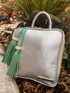 BOLSO BANDOLERA LUXURY PLATA - comprar online