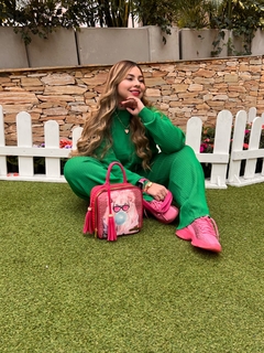 BOLSO CUADRADO LEÒN FUCSIA - comprar online