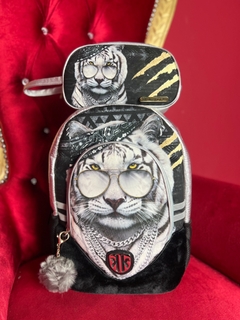 COSMETIQUERA PLATEADA TIGRE PODER RUSTICO - buy online