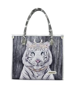 BOLSO DE COMPRAS / Playero Tigre de Poder Plata