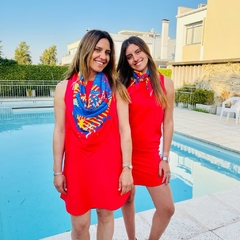 Vestido rojo liso