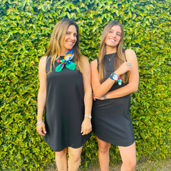 Vestido negro liso