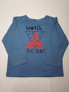 Camiseta Infantil Azul Worth