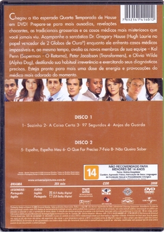DVD HOUSE M.D. QUARTA TEMPORADA DISCOS 1 E 2 [69] - comprar online
