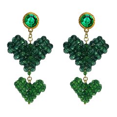 BRINCO LISTEN TO YOUR HEART GREEN BEADS