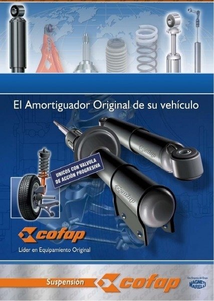 Imagen de Kit 2 Amortiguadores Delanteros Clio 2 1.2cc Cofap