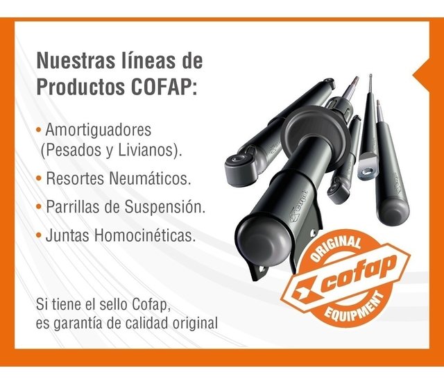 Kit 2 Amortiguadores Delanteros Vectra Año 94/96 Cofap - AF Adrian Fantinatto