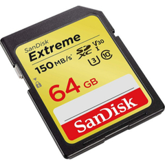 Cartão Memória Sandisk Extreme Sd 64gb 150mb/s Cl 10 4k Sdxc - comprar online
