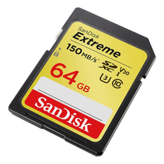 Cartão Memória Sandisk Extreme Sd 64gb 150mb/s Cl 10 4k Sdxc na internet