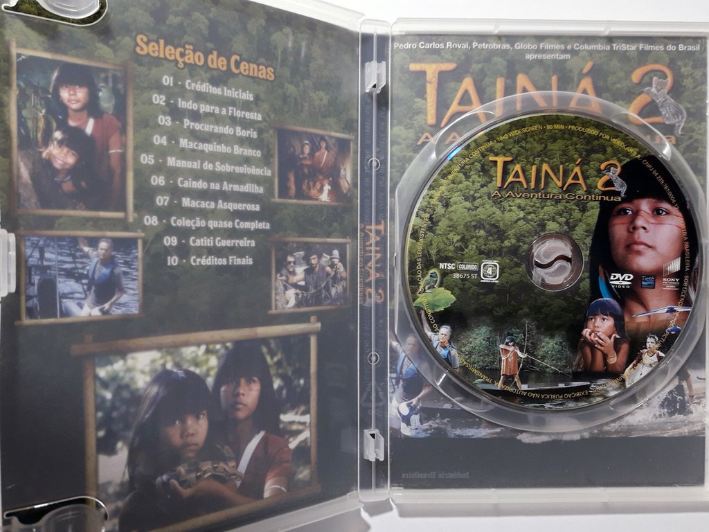 DVD Tainá 2 A Aventura Continua Eunice Baia Original DVD Tainá 2 A Aventura Continua Eunice Baia Original
