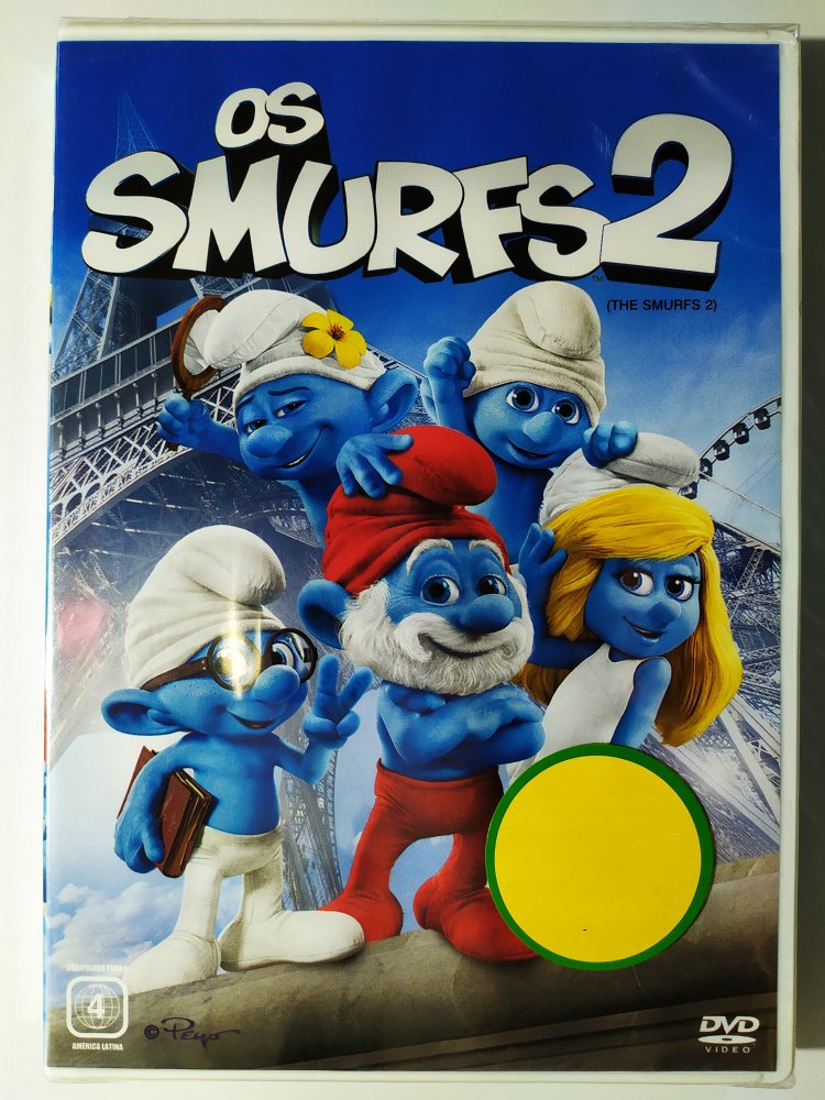 DVD Os Smurfs 2 Neil Patrick Harris Brendan Gleeson Novo Original Raja ...