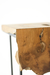 MESA AUXILIAR DE MADERA NATURAL DE TECA - DOMM