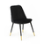 Combo mesa Rostock pata negra + 6 sillas Black velvet en internet