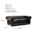Sillón chesterfield CUERO DECAPÉ - DOMM
