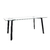 Combo mesa Rostock pata negra + 6 sillas Lier lino gris - DOMM