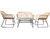 Set 4 Piezas (2 Sillones individuales + 1 Sillón doble + Mesa Auxiliar.) - comprar online