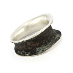ANILLO ANTICLASTIC. PLATA 925 CON OXIDACION - comprar online