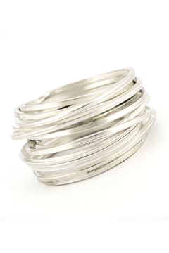 ANILLO HILOS. PLATA 925