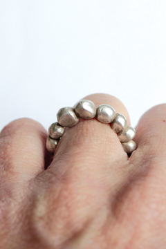 ANILLO PEPITAS.PLATA 925 - comprar online