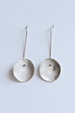 AROS DERRETIDOS MEDIANOS LARGOS. PLATA 925 - comprar online