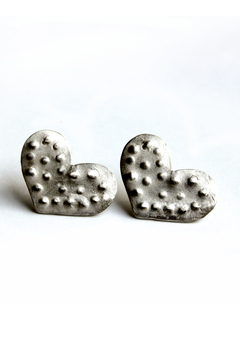 AROS CORAZON GRANDES. PLATA 925