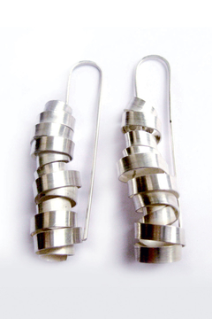 AROS HILO CHATO LARGOS. PLATA 925