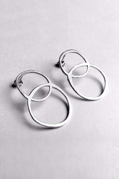 AROS CIRCULOS IRREGULARES MEDIANOS. PLATA 925