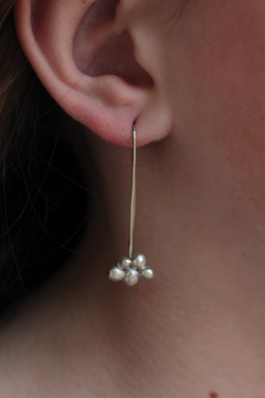 AROS PEPITA LARGOS. PLATA 925
