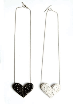 COLLAR CORAZÓN GRANDE. PLATA 925