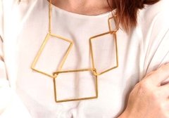 COLLAR 4 RECTANGULOS DORE en internet