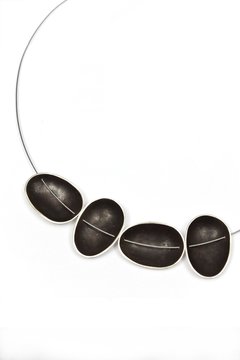 COLLAR OVO GRANDE. PLATA 925 en internet