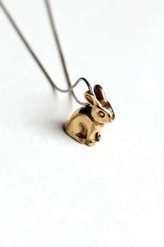 COLLAR LAPIN DORADO