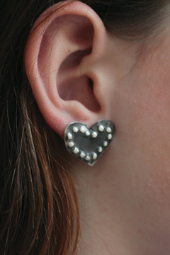 AROS CORAZON NEGRO MEDIANO - comprar online