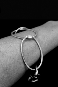 PULSERA ELIPSES. PLATA 925 en internet