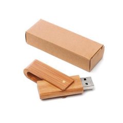 Pendrive Madera modelo giratorio
