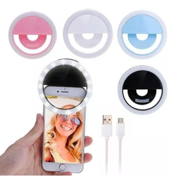 Aro De Luz Led Celular Selfie Recargable Usb Ring Light en internet