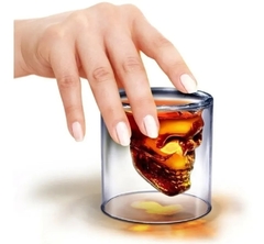 Vaso Tipo Calavera Vidrio Whisky Tragos Modelo Grande 10 Cm