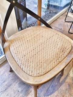 Silla Cross Natural cruz metal - comprar online