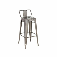 Banqueta Tolix Con Respaldo Bajo - tienda online