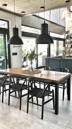 Silla Wishbone Negra Total Black