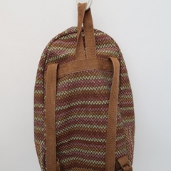 Mochila MANLY Triángulos Marrón - tienda online