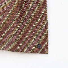 Bolso Picos TAPUAETAI Triángulos Marrón con Tira Marrón - comprar online