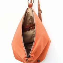 Mochila BÁVARO Lisa Naranja con Marrón - comprar online