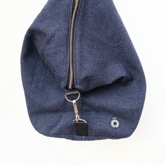 Mochila BÁVARO Lisa Azul con Negro